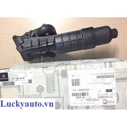 Két làm mát dầu máy xe Mercedes C200 CGI đời 2010_ 271 180 14 10_ 2711801410